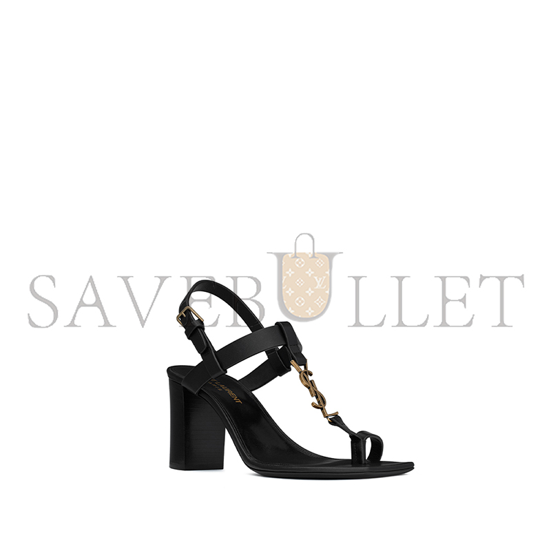 YSL CASSANDRA SANDALS IN SMOOTH LEATHER 658198DWETT1000